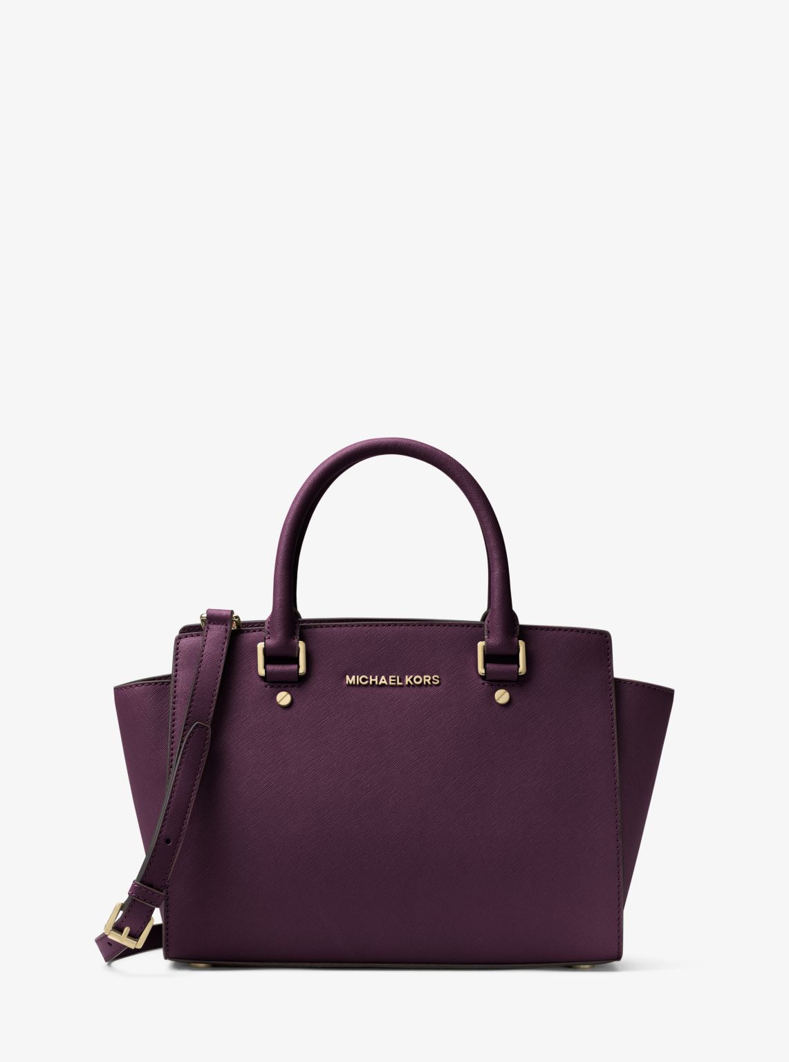 Selma Saffiano Leather Medium Satchel