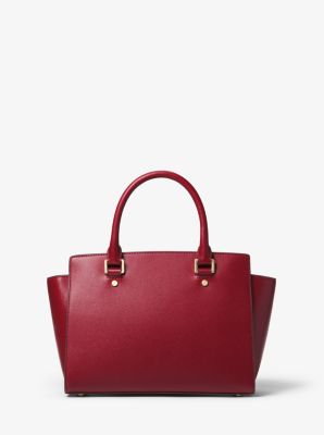 Selma Saffiano Leather Medium Satchel