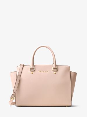 Selma Large Saffiano Leather Satchel