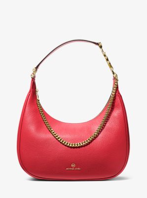 Piper Large Pebbled Leather Shoulder Bag