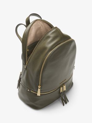 Michael kors rhea discount large leather backpack