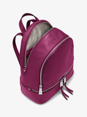 Michael Kors Rhea Medium Zip Leather sold Backpack