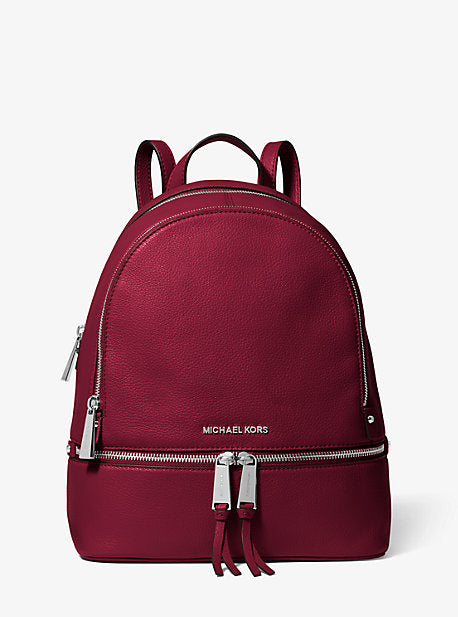Michael Kors Women's Red Leather Backpack