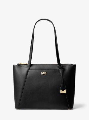 Maddie Medium Crossgrain Leather Tote Bag Michael Kors Pre Loved