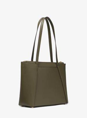 Maddie Medium Crossgrain Leather Tote Bag