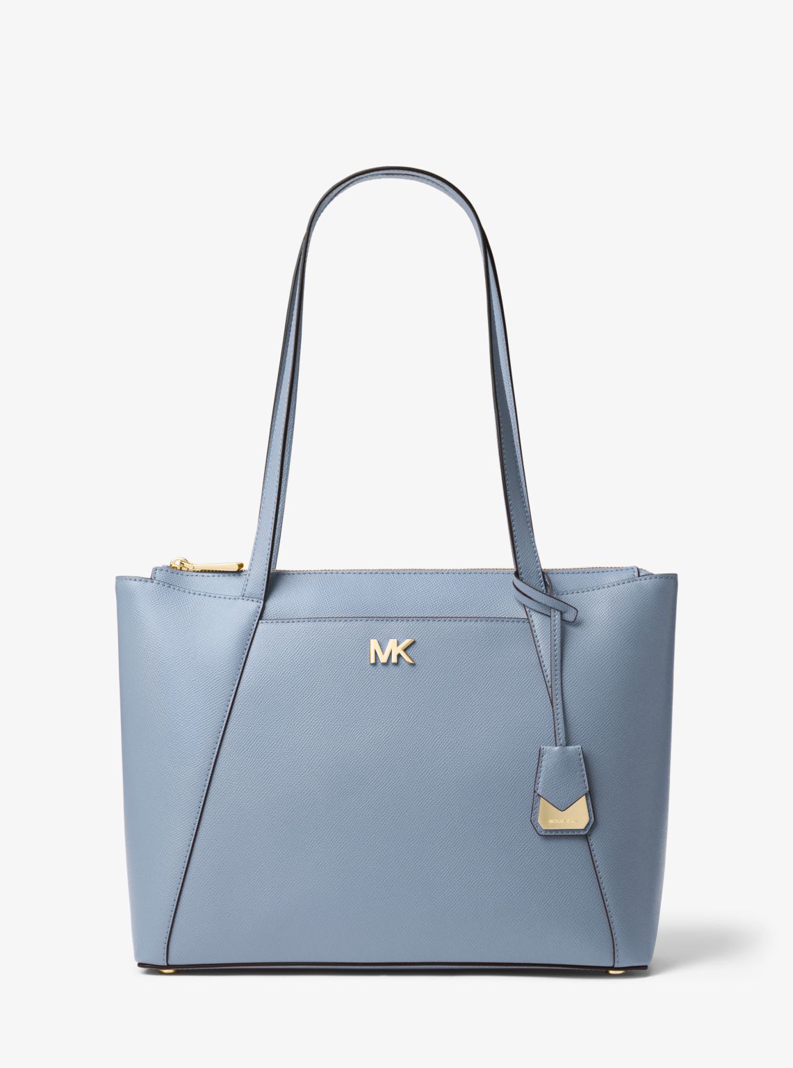 Maddie Medium Crossgrain Leather Tote Bag Michael Kors Pre Loved