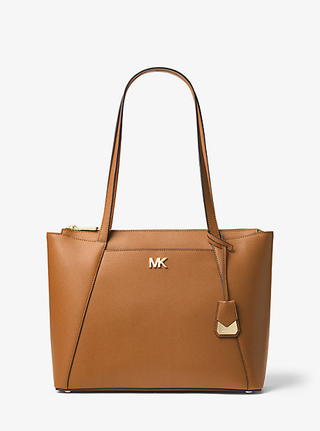 Maddie Medium Crossgrain Leather Tote Bag