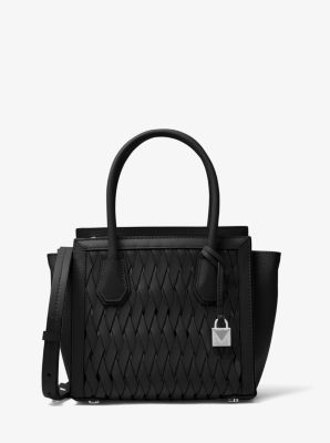 Mercer Studio Woven Leather Crossbody Bag