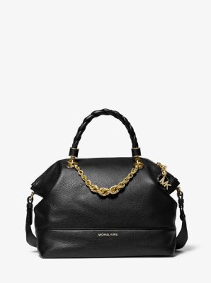 Iggy Small Pebbled Leather Satchel