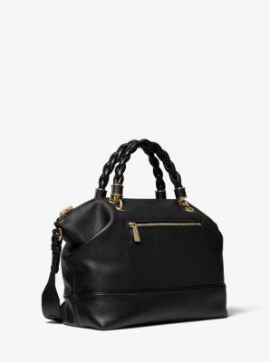 Iggy Small Pebbled Leather Satchel