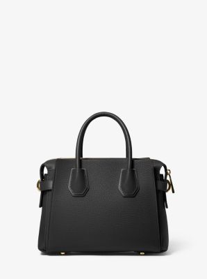Mercer Small Pebbled Leather Belted Satchel