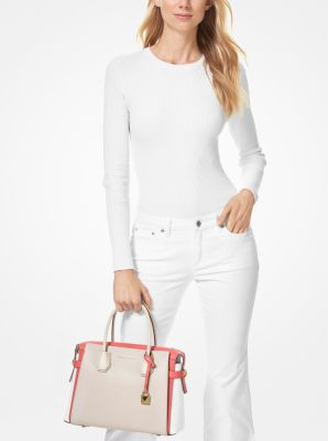 Mercer belted tricolor hot sale pebble leather satchel