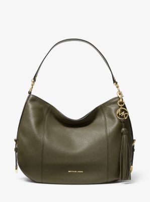 Michael kors brooke large pebbled leather shoulder hot sale bag