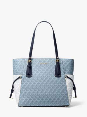 Voyager Small Two-Tone Logo Tote Bag