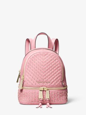 Michael michael kors rhea mini studded leather on sale backpack