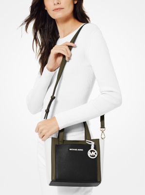 Gemma Small Tri-Color Pebbled Leather Crossbody