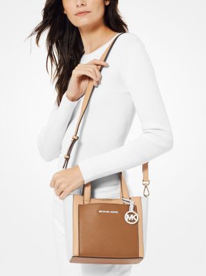 Gemma Small Tri-Color Pebbled Leather Crossbody