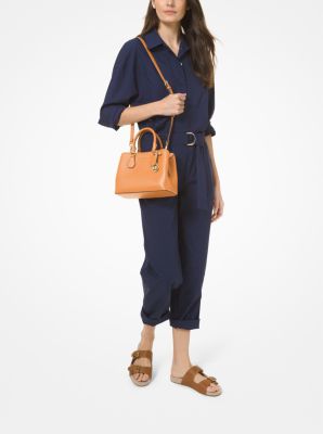 Camille Small Pebbled Leather Satchel