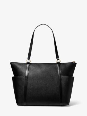 Sullivan Large Saffiano Leather Top-Zip Tote Bag