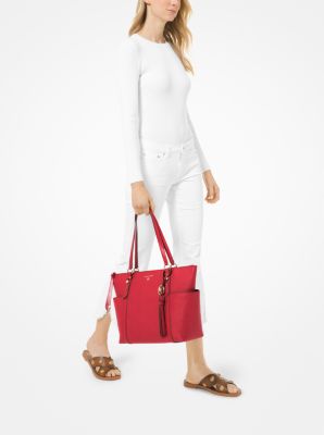 Sullivan Large Saffiano Leather Top-Zip Tote Bag