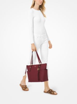 Sullivan Large Saffiano Leather Top-Zip Tote Bag