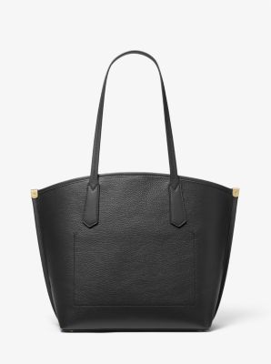 MICHAEL KORS Jane Large Pebbled hot Leather Tote Bag - BLACK