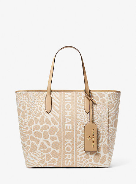 Michael kors sinclair large animal jacquard tote bag Clearance