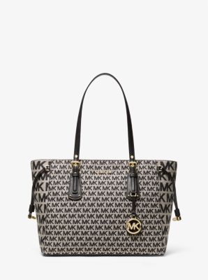 Voyager Medium Logo Jacquard Tote Bag