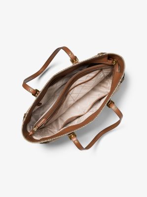 Michael Kors Voyager Medium Logo Tote Bag Natural One Size