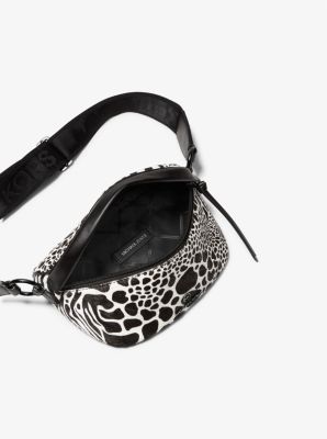 Slater Extra Small Animal Print Calf Hair and Leather Sling Pack