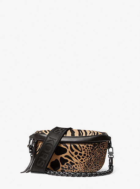 Slater Extra-Small Animal Print Calf Hair and Leather Sling Pack | 56363