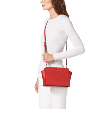 Selma Medium Saffiano Leather Crossbody