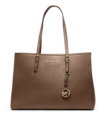 Jet Set Saffiano Leather Tote Bag