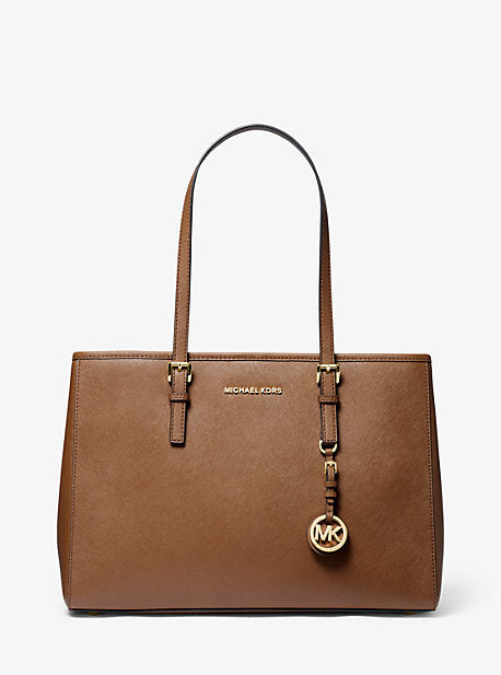 Jet Set Saffiano Leather Tote Bag