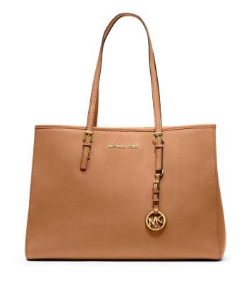 Jet Set Saffiano Leather Tote Bag