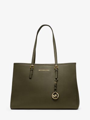 Jet Set Saffiano Leather Tote Bag