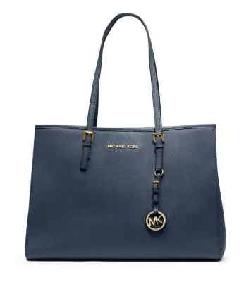 Jet Set Saffiano Leather Tote Bag