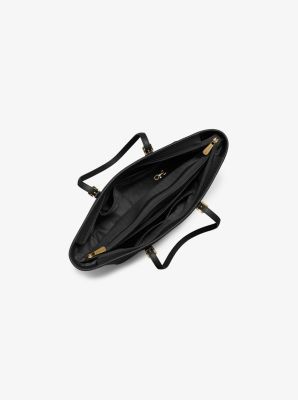 Michael Kors Jet Set Top-Zip Saffiano Leather Tote in Luggage - Medium
