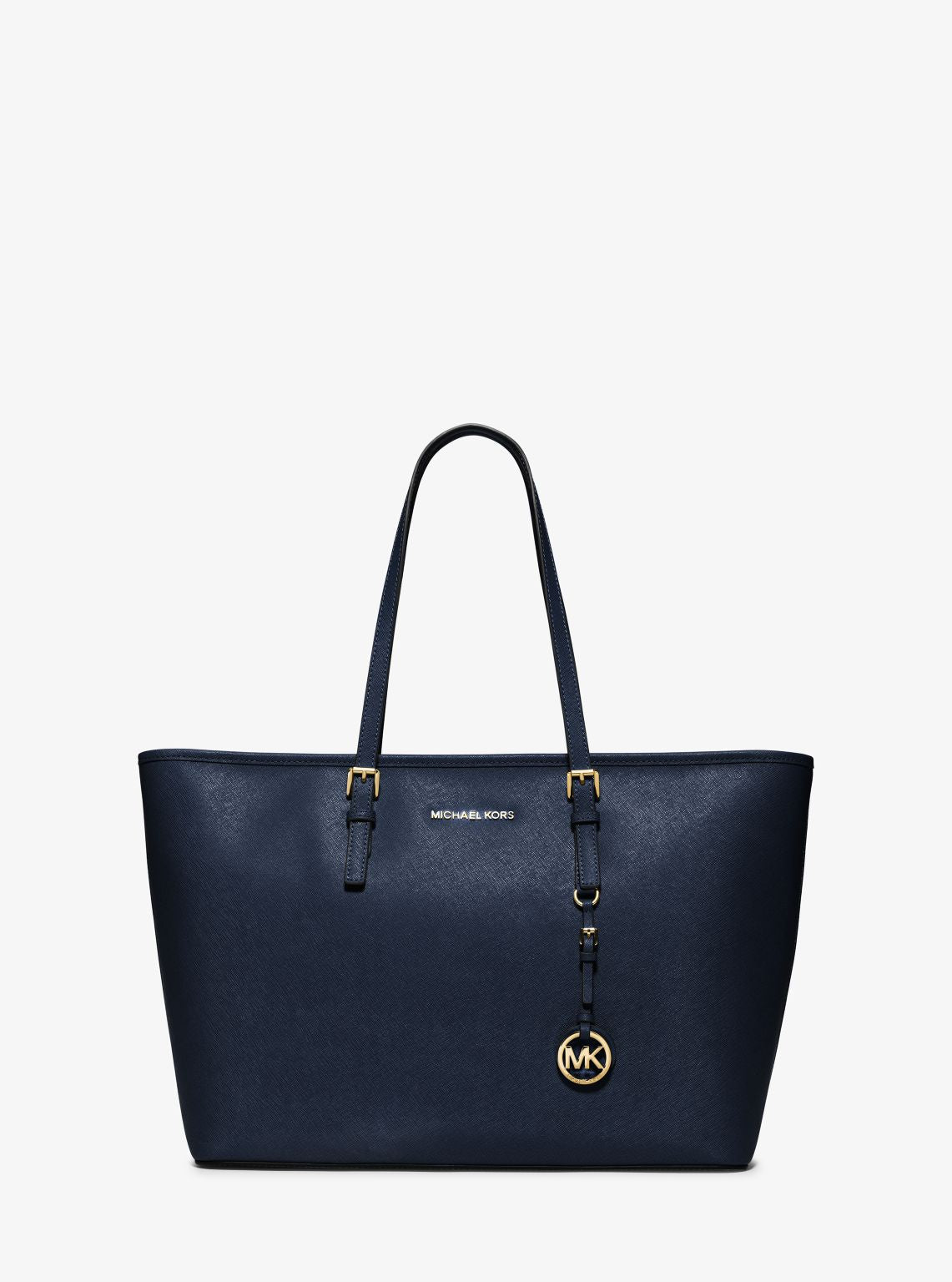 Michael Kors Jet Set Saffiano Leather shops North South Tote Bag