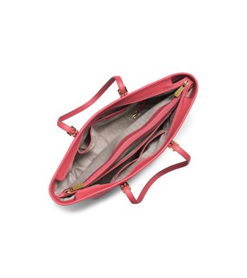 Jet Set Medium Saffiano Leather Top-Zip Tote Bag