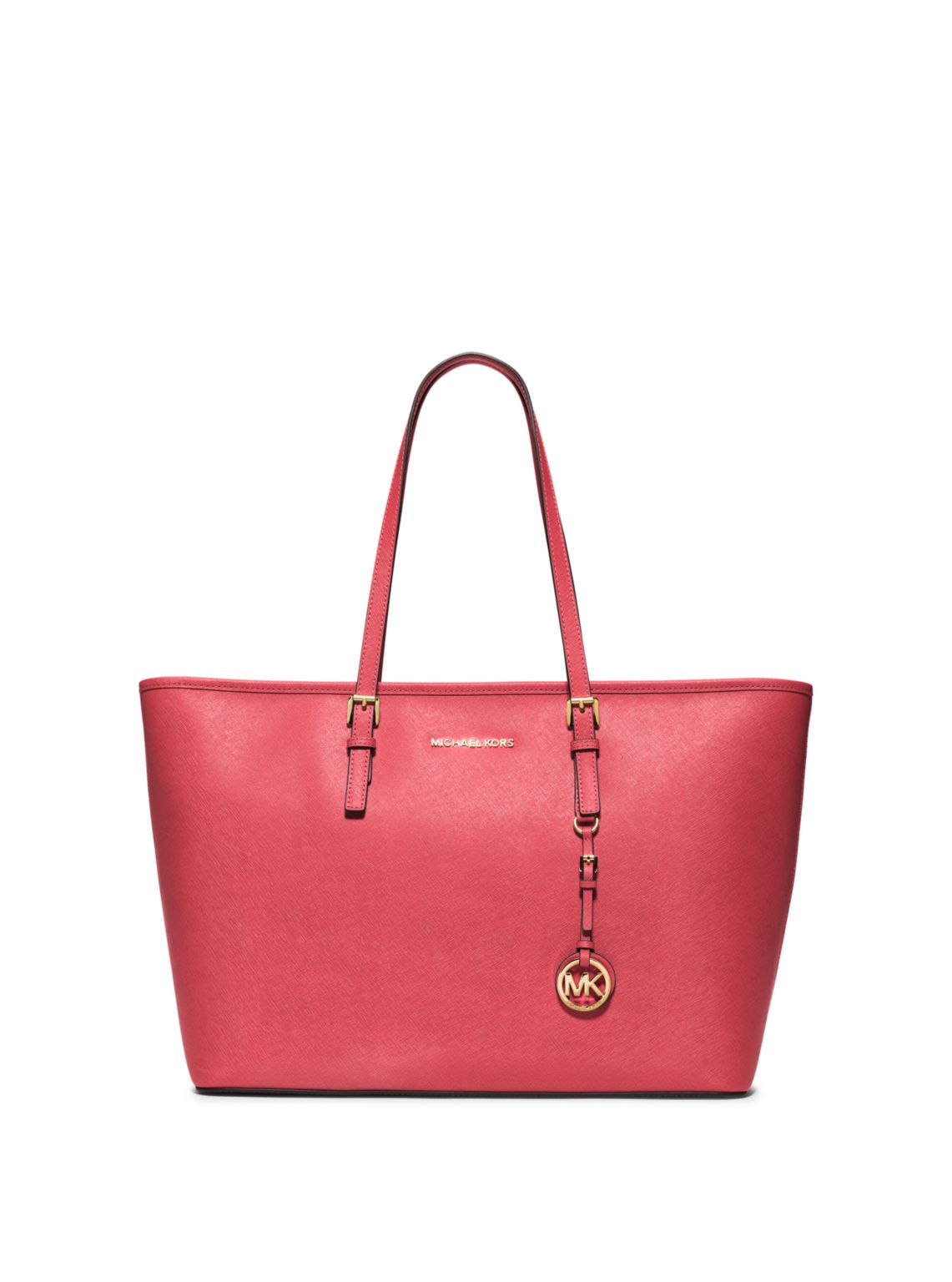 Michael Kors Medium Jet Set Saffiano retailer Travel Tote