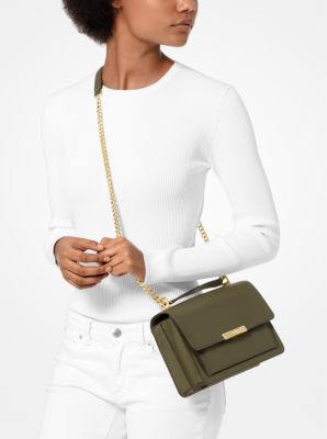 Jade Large Leather Crossbody Bag