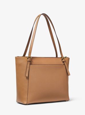 Voyager Large Saffiano Leather Top-Zip Tote Bag | 56368