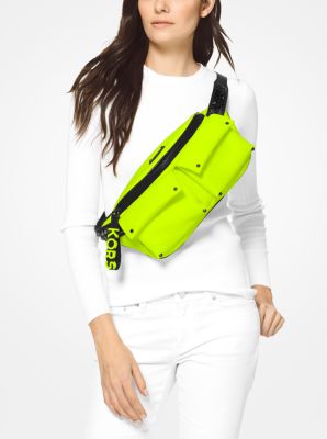 Olivia Large Neon Satin Belt Bag