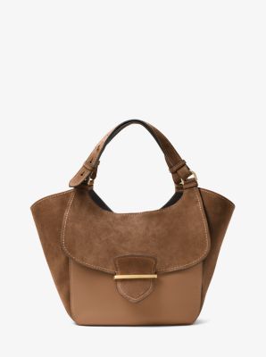Josie Large Leather and Suede Tote