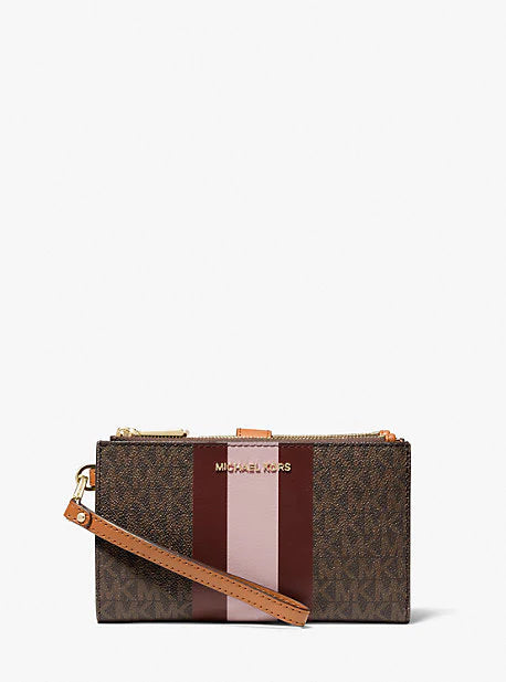 Michael kors stripe wallet Clearance