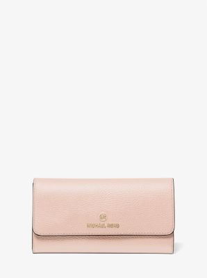 Large Pebbled Leather Tri-Fold Wallet | 55668