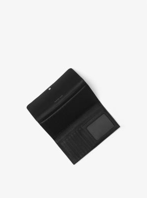 Large Pebbled Leather Tri-Fold Wallet | 56107