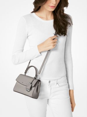 Ava Extra-Small Saffiano Leather Crossbody Bag