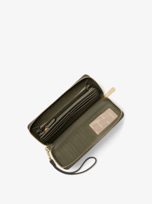 Leather Continental Wristlet